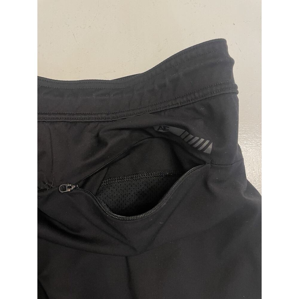 American Eagle Active Flex Jogger Sweat Pants Tapered Pockets Mens Large Black - Picture 12 of 13